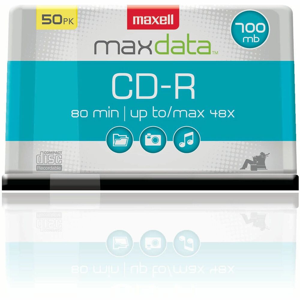 MAX648250 - Maxell offers a full range of blank media and media storage products for all your recording and archiving needs. With the high capacity storage of our CDs and DVDs which allow you to record your data, music, photographs, videos, text files, and more along with our Jewel Cases and Paper Sleeves to help you safely store and protect your digital investments from dust, scratches, and other contaminants, we provide complete storage solutions for storing and sharing your media. More from the Manufacturer
