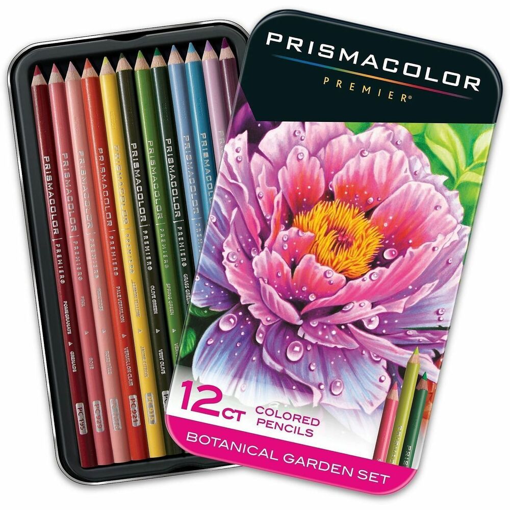 SAN2023752 - Colored pencils set features a range of botanical garden colors to help you bring lush flowers and trees to life. Artist-quality smoothness for every level of expertise, these coloring pencils are made with supple cores for unbeatable blending and shading. The high-quality pigments breathe brilliant color into your artwork for rich color saturation. Assorted colors include pomegranate, pink, pink rose, pale vermilion, lemon yellow, olive green, spring green, grass green, blue slate, non-photo blue, lavender and dahlia purple.