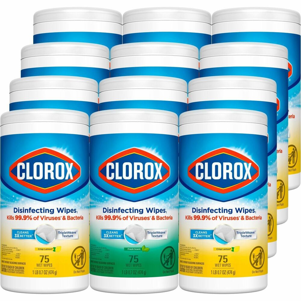 Clorox Disinfecting Bleach Free Cleaning Wipes Value Pack - For Multi Surface, Multipurpose - Wipe - Recommended For: Grease Remover, Soap Scum Remover, Grime Remover, Germs Remover, Bacteria Remover, Dust Mite Remover, Debris Remover, Pollen Remover, Vir