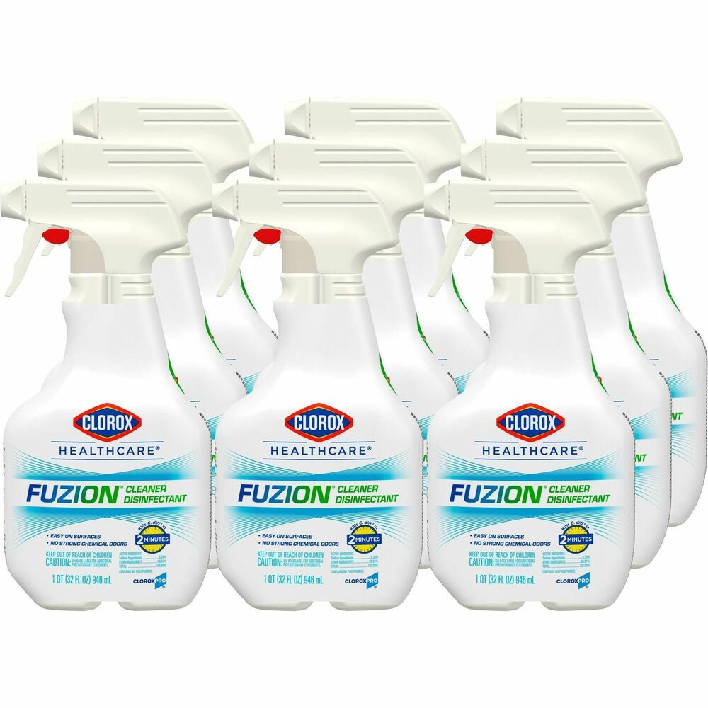 CLO31478PL - Bleach in more places than ever before using Clorox Healthcare Fuzion Cleaner Disinfectant. It combines the power of bleach with excellent aesthetics for broad use in your facility. Made with revolutionary, hypochlorous acid bleach technology that is fast-acting and easy on many surfaces, this pH neutral formula kills C. difficile spores in 2 minutes after precleaning, the fastest kill time available vs. leading brands, and eliminates more than 60 pathogens when used as directed. Disinfecting spray for healthcare settings has proven efficacy against outbreak-causing viruses, emerging viral pathogens, MRSA and VRE. Use in hospitals, operating rooms, outpatient surgery centers, emergency rooms and long-term care facilities.