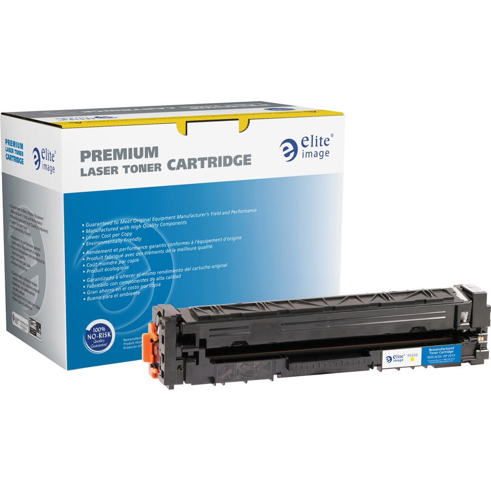 ELI76243 - Toner cartridge delivers outstanding performance and image quality in your HP LaserJet Pro M252 and MFP M277. High-quality output offers vibrant color reproduction ideal for color printing at home and the office. High-yield cartridge installs easily and quickly to minimize downtime. Toner is the result of rigorous product development protocols and provides OEM-equivalent yield and performance. Cartridge yields approximately 2,300 pages.