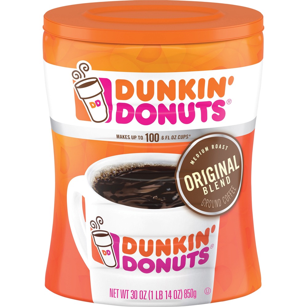 FOL01102CT - Original blend coffee brings you the same great quality you expect from Dunkin Donuts directly to your doorstep. 100 percent Arabica beans, from Central and South America, are grown from highly experienced farmers and roasters that adhere to strict guidelines and rigorous processes to ensure you receive the best. Only the highest quality coffee beans are selected in every batch to deliver a great-tasting brew that's perfect hot or iced. Stay fresh canister seals tightly to lock in freshness and flavor for a smooth, delicious flavor morning after morning.