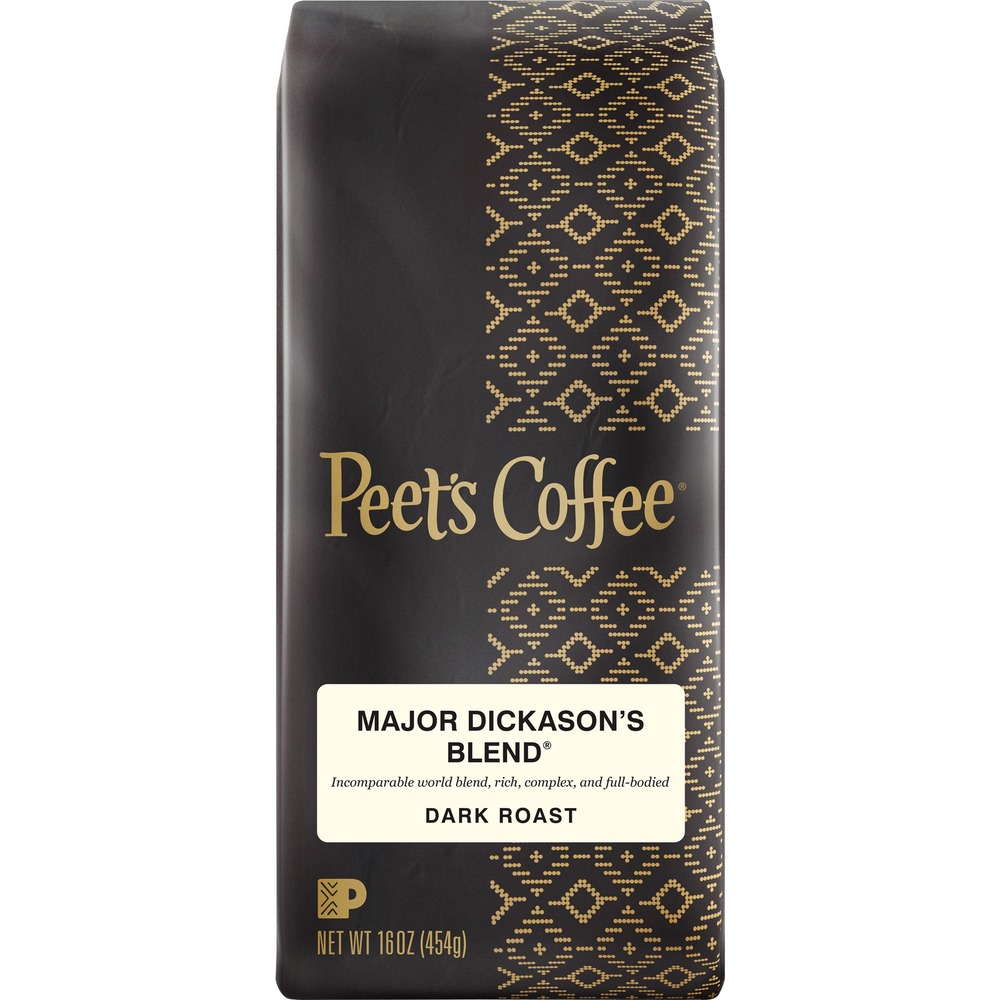 PEE500705 - Major Dickason's blend coffee is flavorful, deeply roasted and unsurpassingly satisfying. Full body and multilayered character create a rich, complex taste with a clean finish. Major Dickason's combines the best origin coffees from the world's premier growing regions, each imparting its distinctive regional characteristics while still effortlessly rounding into a smooth, balanced cup. Tightly sealed packaging ensures your coffee stays unimaginably fresh until opened.