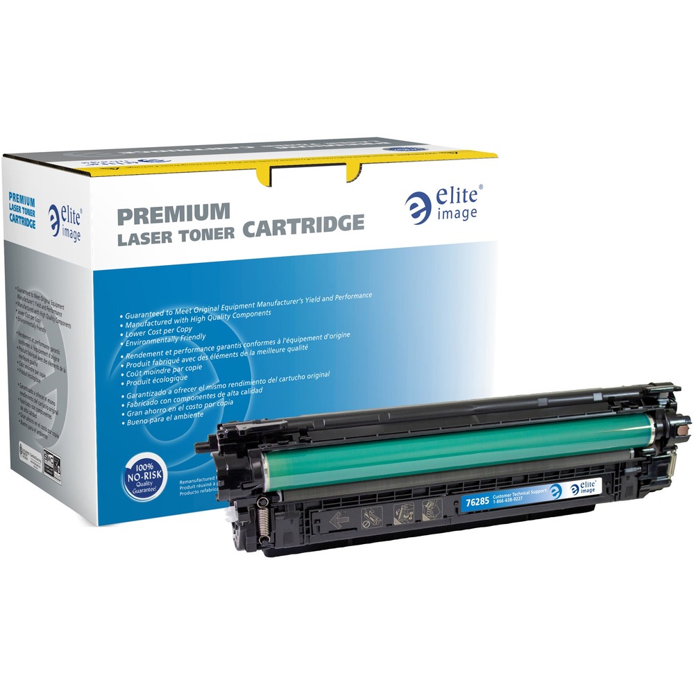 ELI76285 - Remanufactured toner cartridge is designed for use with HP Color LaserJet Enterprise Flow MFP M577z; Color LaserJet Enterprise M553dh, M553dn, M553n and M553x; Color LaserJet Enterprise MFP M577dn and MFP M577f. High-quality output offers vibrant reproduction so it's ideal for printing at home and the office. Cartridge installs easily and quickly to minimize downtime. Toner is the result of rigorous product development protocols and provides OEM-equivalent yield and performance. Cartridge yields approximately 5,000 pages. Elite Image is ISO certified.