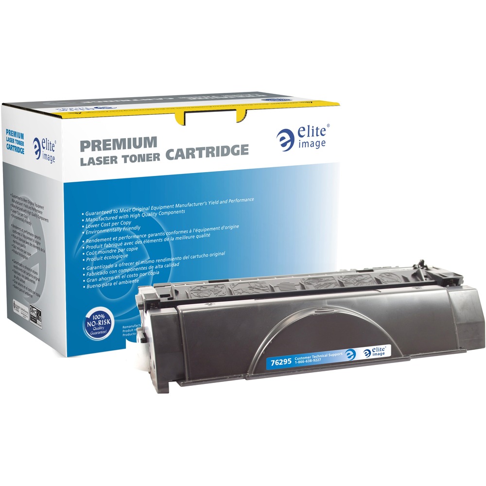 ELI76295 - Remanufactured toner cartridge is designed for use with HP LaserJet 1320n, 3390 and 1320tn. High-quality output offers vibrant reproduction so it's ideal for printing at home and the office. Cartridge installs easily and quickly to minimize downtime. Toner is the result of rigorous product development protocols and provides OEM-equivalent performance. Surpassing OEM yields, this extended-yield cartridge produces approximately 5,000 pages. Elite Image is ISO certified.