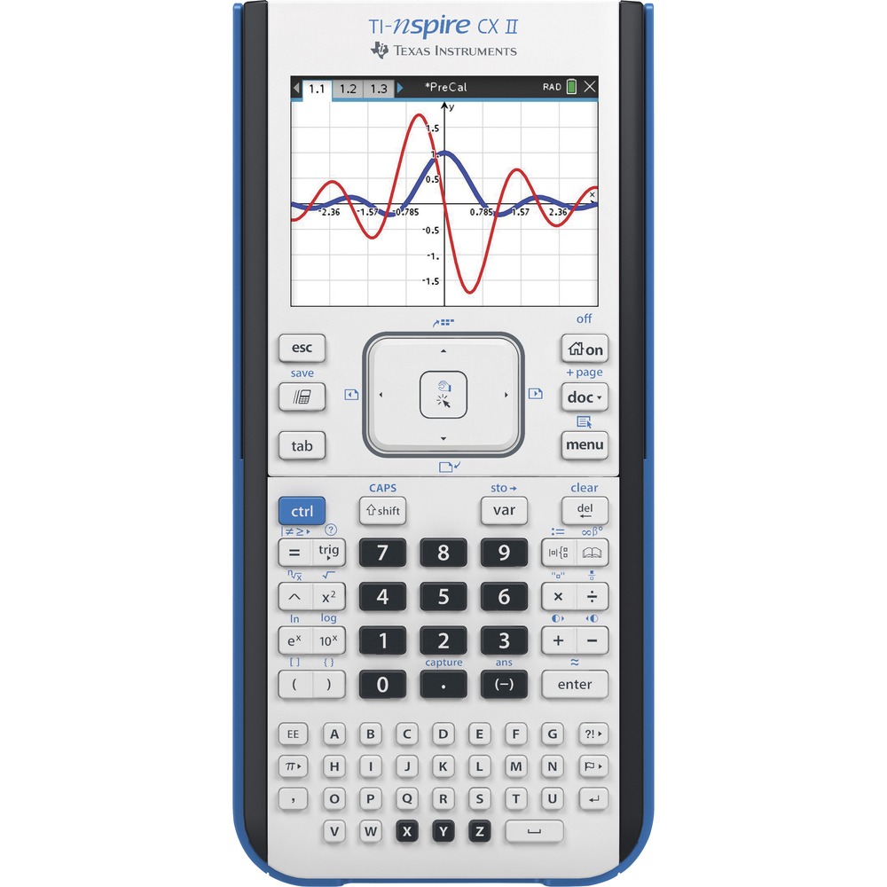 TEXNSPIRECXII - This graphing calculator's proven ability to motivate discovery and understanding is expanded and enriched with visuals and hands-on functionality. Integrated mathematics templates permit you to enter expressions and see math symbols, formulas and stacked fractions just as they are printed in textbooks and on the board. Animated path plot allows you to easily visualize function, parametric and polar graphs as they're drawn in real time. Dynamic coefficient values let you explore direct connections between dynamic coefficients in equations and graphs. New app icons, supported by color-coded screen tabs, improve the user experience for easy navigation and use. Rechargeable battery reduces the risk of running out of power unexpectedly and eliminates the need for routine battery replacement. Easy-to-teach, easy-to-learn programming language makes this calculator perfect for exploring STEM concepts.