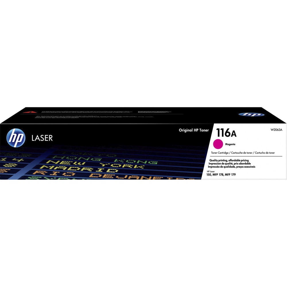 HEWW2063A - Print business documents with vibrant colors in graphics, images and marketing materials using this Original HP toner cartridge. It delivers reliable professional-quality documents and consistent results from page to page and cartridge to cartridge. Innovative anti-fraud technology helps ensure you're getting authentic HP quality. Original HP toner cartridge is easy to install in your HP Color Laser MFP 179fnw so you get back to business quickly. Cartridge yields approximately 700 pages. More from the Manufacturer