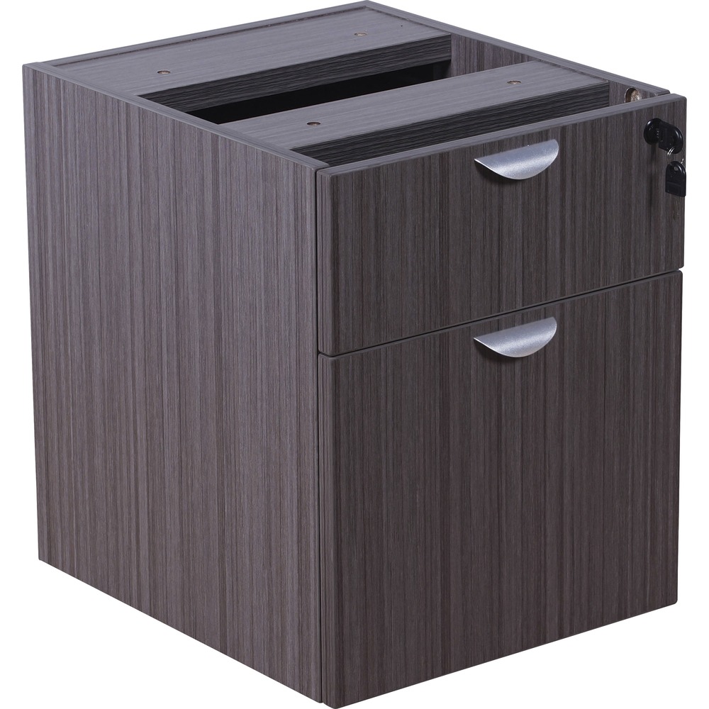 BOPN108DW - Hanging Pedestal features both a box and file drawer to keep a wide assortment of your supplies and files organized. It is constructed of thermal-fused melamine with 3mm PVC edgebanding to offer excellent durability and scratch-resistance. Sturdy, 150 lb. suspension drawers slide with ease and can withstand long-term use. File drawer can accommodate both letter-size and legal-size filing. Side and corner interchangeable locks keep your possessions safe. This pedestal is compatible with any of the series desk shells, credenzas and returns.