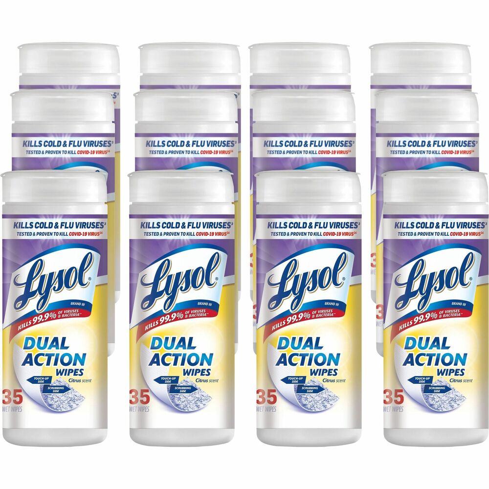 RAC81143CT - Boost customer confidence and take disinfection further with Lysol Disinfecting Wipes' dual-sided texture that can both scrub and sanitize. Pre-moistened disinfecting wipes kill 99.9 percent of viruses and bacteria, including the virus that causes COVID-19, when used as directed on hard, nonporous surfaces. Hospital-type disinfection works on a variety of surfaces, including electronics. Quickly clean and disinfect high-touch, germ hot spots to help protect your customers and staff. Clean up and keep moving with packaging that's easy to open, dispense and store.