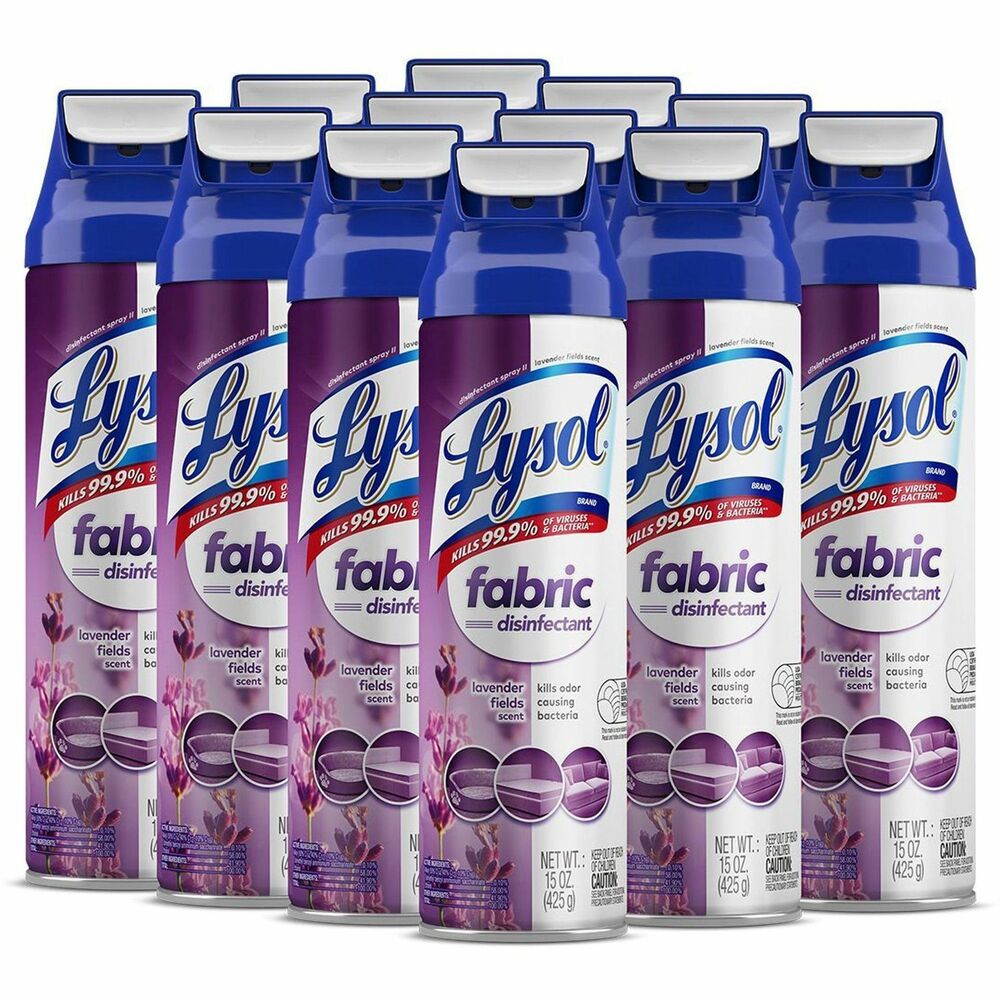 RAC94121CT - Help stop the spread of germs even on soft surfaces with Lysol Fabric Disinfectant. Use the everyday formula at your facility to disinfect couches, upholstery and bedding. Bring instant freshness to customers and staff with a disinfectant that's suitable for fabrics and tough on germs. It kills 99.9 percent of viruses and bacteria, including cold and flu viruses and the virus that causes COVID-19, when used as directed on hard, nonporous surfaces. Formula kills odor-causing bacteria and leaves behind a pleasant scent.