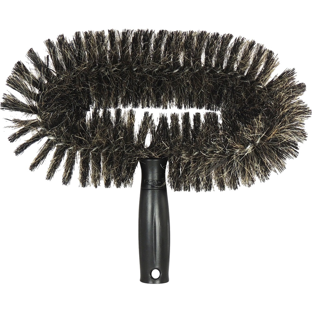 UNGWALB0CT - Cleaning brush features an oval design to efficiently clean ceiling fans, walls and ceilings. Heavy-duty, galvanized wire and 49 percent horsehair bristles are durably engineered for daily use. Brush is perfect for dusting rough surfaces, removing cobwebs and dust from flat objects. Brush is designed for use with all Unger telescopic poles (sold separately).