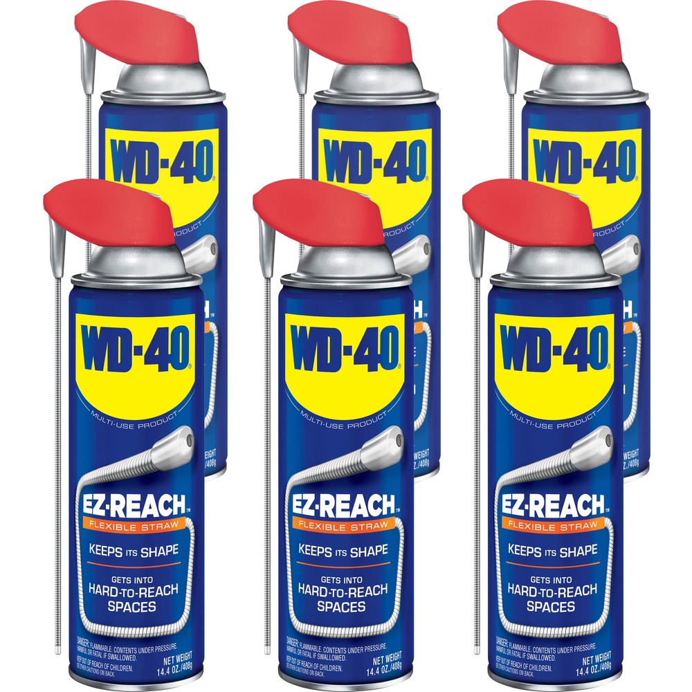 WDF49019CT - WD-40 features an 8" flexible straw that bends and keeps its shape to easily apply it into hard-to-reach spaces. Multipurpose formula provides thousands of uses throughout your home or office. Moisture-displacing design quickly dries out electrical systems to eliminate moisture-induced short circuits. Corrosion-resistant ingredients shield and protect metal surfaces against moisture and other corrosive elements. Plus, its advanced design loosens rust-to-metal bonds and frees stuck, frozen or rusted metal parts.