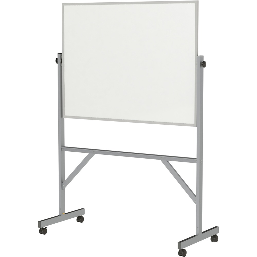 GHEARM1M134 - Constructed for strength and durability, Reversible Dry Erase Board is a versatile, mobile communication tool. Reversing mechanism is specifically designed to make flipping to the other side easy. Strong, steel lock clamps adjust to secure the board to the preferred position. Board includes a full-length accessory tray for convenience. Reinforced legs have added bracing for stability and security. Easily tack documents to the corkboard to quickly reference and flip to write notes on the dry-erase board.