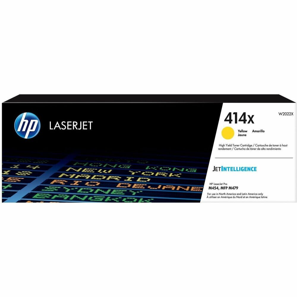 HEWW2022X - Produce vibrant photo-like color in marketing materials with this toner cartridge's HP ColorSphere 3 technology. Keep business productivity high with Original LaserJet Toner Cartridges. Count on consistent impressive results from first page to last in your HP Color LaserJet Pro M454dn and M454dw; Color LaserJet Pro MFP M479fdw and MFP M479fdn. High-yield cartridge prints over three times more pages than standard cartridges. Innovative anti-fraud technology helps ensure you're getting authentic HP quality. Improved print-gauge technology intelligently tracks toner levels so you know when the toner is running low. Change toner cartridge quickly and easily with automatic cartridge seal removal so you can get back to business quickly. HP 414X cartridge uses toner that is formulated to help save energy while printing. Toner and drum are combined into one item so no need to keep track of and purchase an additional drum. Cartridge yields approximately 6,000 pages. More from the Manufacturer