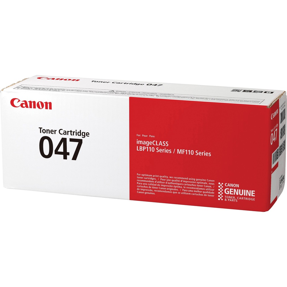 CNMCRTDG047 - Cartridge 047 is specifically designed for use with your Canon imageClass MF110 Series and LBP110 Series, including LBP113w. Designed by Canon engineers and manufactured in Canon facilities, genuine supplies are developed using precise specifications so you can be confident that your Canon device will consistently produce high-quality results. This easy-to-replace cartridge yields up to 1,600 pages based on ISO/IEC Standard.