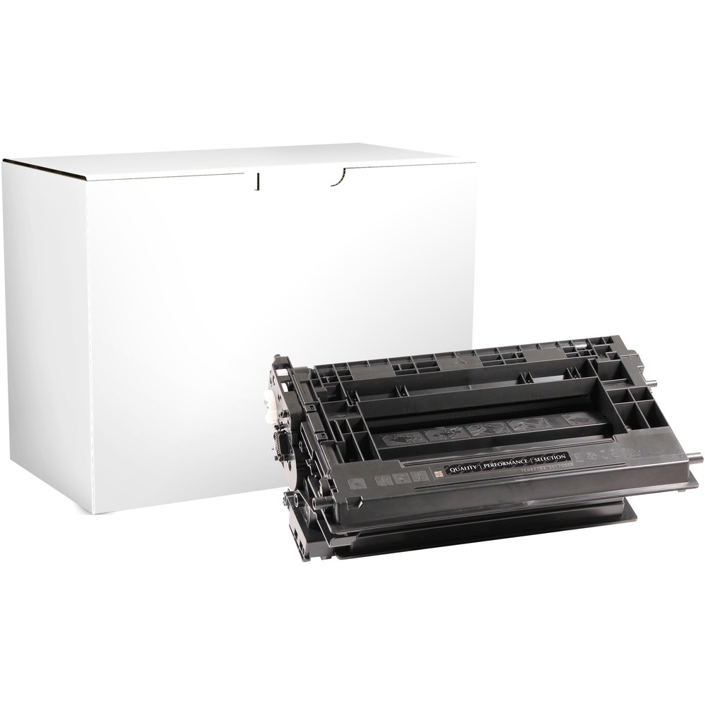 ELI76297 - Remanufactured toner cartridge is designed for use with HP LaserJet Enterprise M607n, M607dn, M608n, M608dn, M608x, M609dn, M609x; LaserJet Enterprise Flow MFP M631h, MFP M631z, MFP M632z; Enterprise MFP M632fht, MFP M632h and MFP M633fh. High-quality output offers vibrant reproduction so it's ideal for printing at home and the office. Cartridge installs easily and quickly to minimize downtime. Toner is the result of rigorous product development protocols and provides OEM-equivalent performance. This standard-yield cartridge produces approximately 11,000 pages. Elite Image is ISO certified.