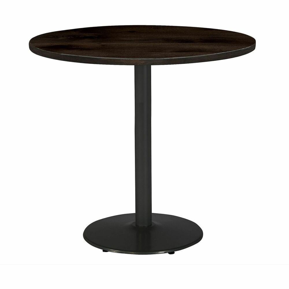KFI36R922BK38LE - Pedestal Table features a thick, high-pressure laminate top that's durable and wipes down easily for quick cleanings. Round top has an attractive edge that won't crack or peel to maintain a sleek style for years to come. Solid steel, round base has leveling glides to prevent the table from wobbling on uneven floors. Easy-to-build design allows you to quickly put this table together to ensure proper assembly. Bar height is perfect for sitting or standing positions.