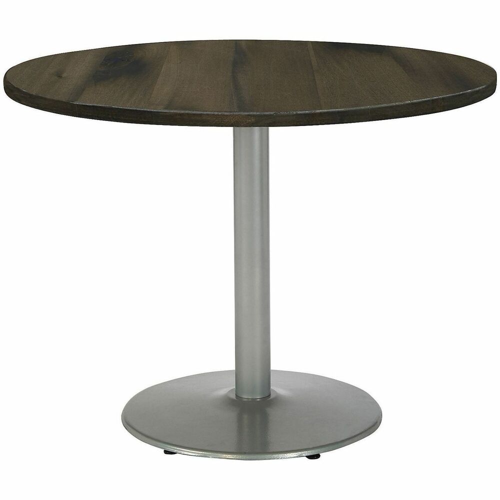 KFI42R922SLLTB - Pedestal Table features a thick, high-pressure laminate top that's durable and wipes down easily for quick cleanings. Round top has an attractive edge that won't crack or peel to maintain a sleek style for years to come. Solid steel, round base has leveling glides to prevent the table from wobbling on uneven floors. Easy-to-build design allows you to quickly put this table together to ensure proper assembly. Cafe height is perfect for sitting positions with your feet on the floor.