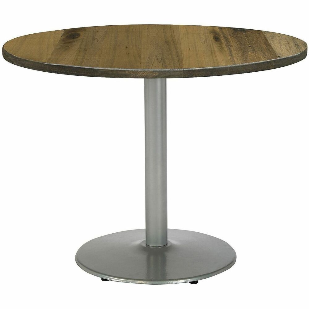 KFI42R922SLLTN - Pedestal Table features a thick, high-pressure laminate top that's durable and wipes down easily for quick cleanings. Round top has an attractive edge that won't crack or peel to maintain a sleek style for years to come. Solid steel, round base has leveling glides to prevent the table from wobbling on uneven floors. Easy-to-build design allows you to quickly put this table together to ensure proper assembly. Cafe height is perfect for sitting positions with your feet on the floor.