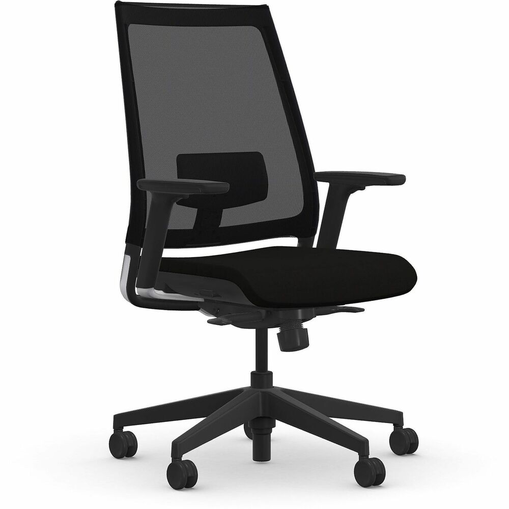 NTF3460Y3A45BON - Luna Task Chair delivers a smart, space-conscious, style-forward design. Expressive lines match any interior style from your boardroom to your office. Breathable, mesh back provides increased airflow. Padded, foam seat creates optimal comfort for all-day sitting. Full-synchro tilt chair features a standard seat slider, three-position tilt lock, center knob tension adjustment and 360-degree swivel. The 2:1 back-to-seat tilt ratio provides ergonomic support as you lean back. Pneumatic-cylinder height adjustment lets you customize height for an enhanced experience. Height-adjustable and width-adjustable arms create a customized seating experience. Five-star base with casters provides smooth mobility. Black frame holds up to 300 lb.