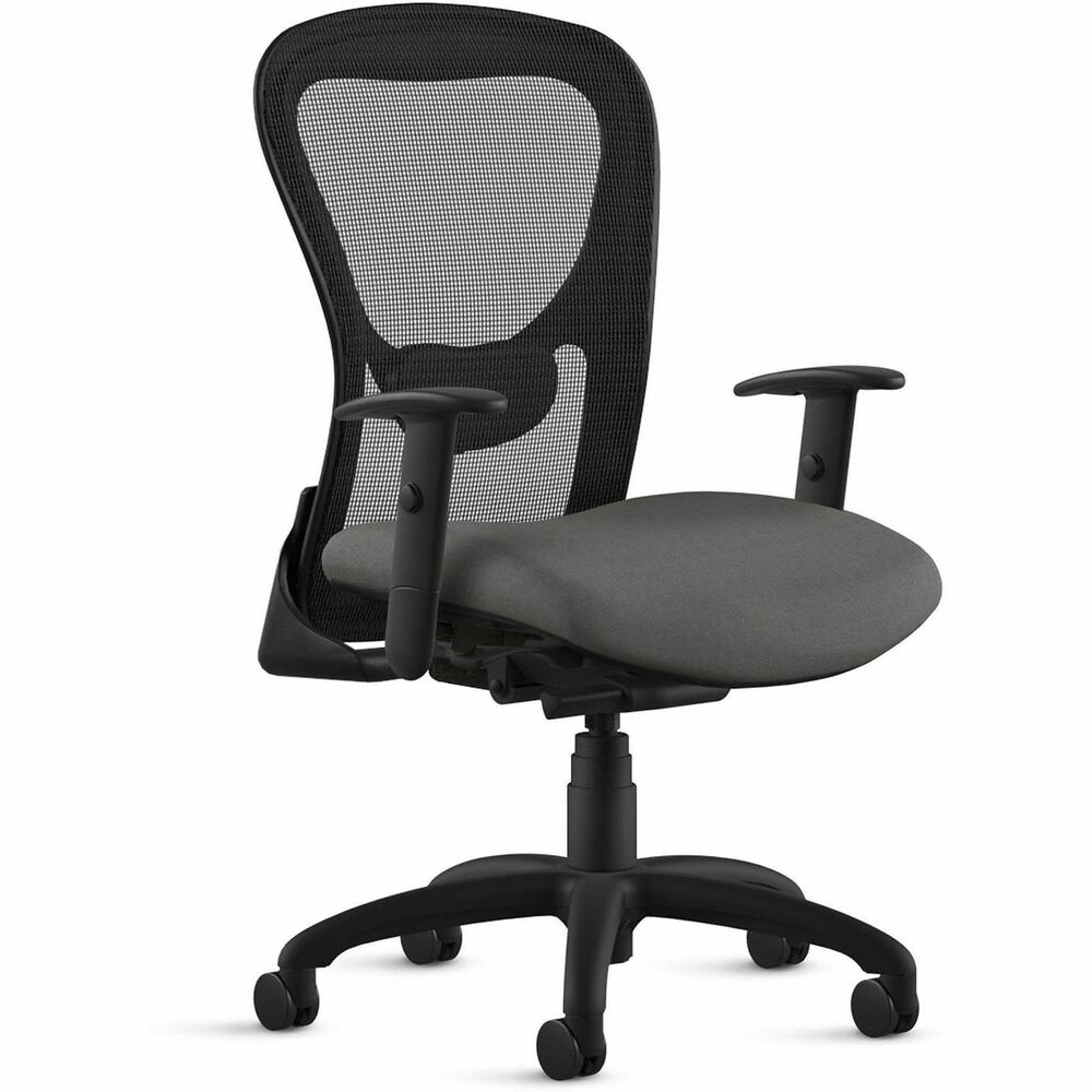 NTF1560Y2A8B1DO - Ergonomic, sleek design of the Strata Mid Back Task Chair makes it a great choice for managerial and executive applications. Adjustable lumbar support provides comfortable, all-day seating. Black arms adjust in both depth and height. Sculpted back with breathable mesh, molded foam seat in fabric and heavy-duty, synchro-tilt control make Strata the perfect chair for superior, long-term comfort. Synchro-tilt control features a smooth and comfortable, 2:1 back-to-seat ratio. Four-position, multi-locking back offers built-in safety return. Other functions include 360-degree swivel, slide knob-tension adjustment and pneumatic seat-height adjustment from 17" to 21-1/2". Sleek lines with rounded corners give a contemporary look to a classic silhouette, making Strata inherently versatile and effortless. Weight capacity is 300 lb.