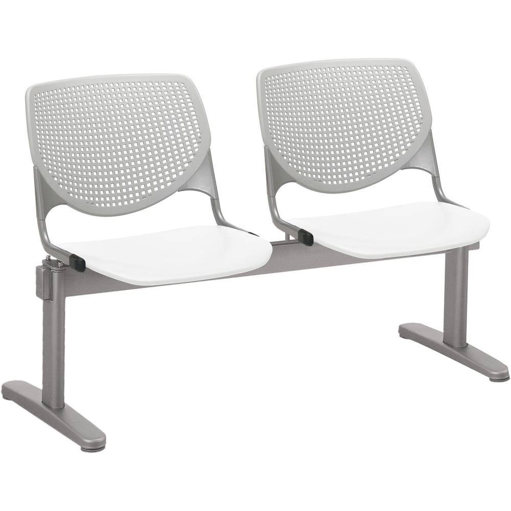 KFI2300BEAM2138 - Kool Beam Chair combines enhanced circulation and airflow with an attractive design for the ultimate seating combination. Polypropylene material creates sturdy durability. Radius conforms to your back for maximum comfort. Aluminum alloy sides increase back support. Silver, powder-coated, steel frame with T-shaped legs provides optimal support and longevity. Beam design features two seats. Unique beam-style elevates any space with an interesting, eye-drawing look.
