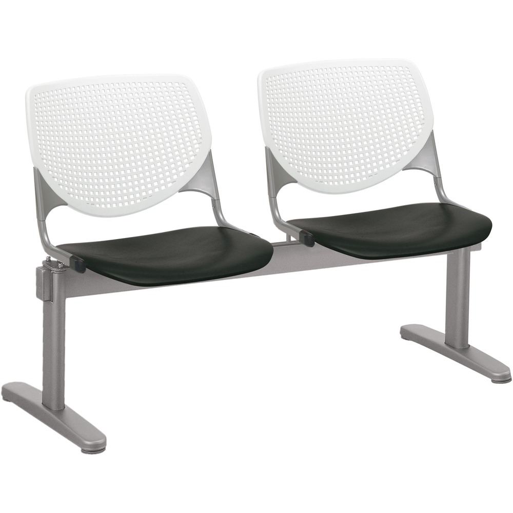 KFI2300BEAM2810 - Kool Beam Chair combines enhanced circulation and airflow with an attractive design for the ultimate seating combination. Polypropylene material creates sturdy durability. Radius conforms to your back for maximum comfort. Aluminum alloy sides increase back support. Silver, powder-coated, steel frame with T-shaped legs provides optimal support and longevity. Beam design features two seats. Unique beam-style elevates any space with an interesting, eye-drawing look.