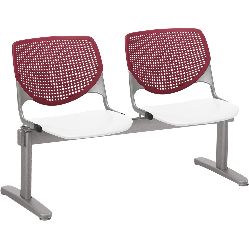 KFI2300BEAM278 - Kool Beam Chair combines enhanced circulation and airflow with an attractive design for the ultimate seating combination. Polypropylene material creates sturdy durability. Radius conforms to your back for maximum comfort. Aluminum alloy sides increase back support. Silver, powder-coated, steel frame with T-shaped legs provides optimal support and longevity. Beam design features two seats. Unique beam-style elevates any space with an interesting, eye-drawing look.