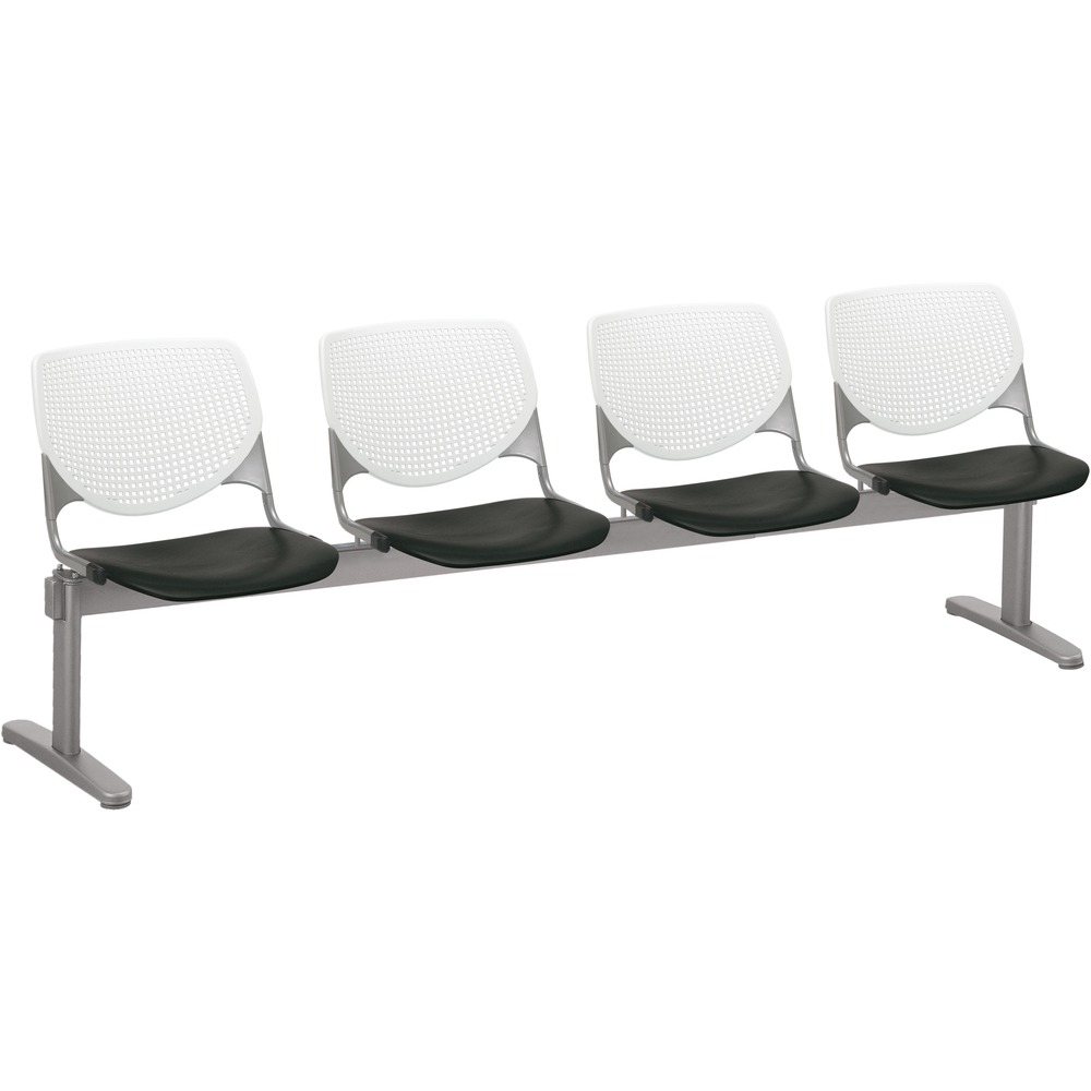 KFI2300BEAM4810 - Kool Beam Chair combines enhanced circulation and airflow with an attractive design for the ultimate seating combination. Polypropylene material creates sturdy durability. Radius conforms to your back for maximum comfort. Aluminum alloy sides increase back support. Silver, powder-coated, steel frame with T-shaped legs provides optimal support and longevity. Beam design features four seats. Unique beam-style elevates any space with an interesting, eye-drawing look.