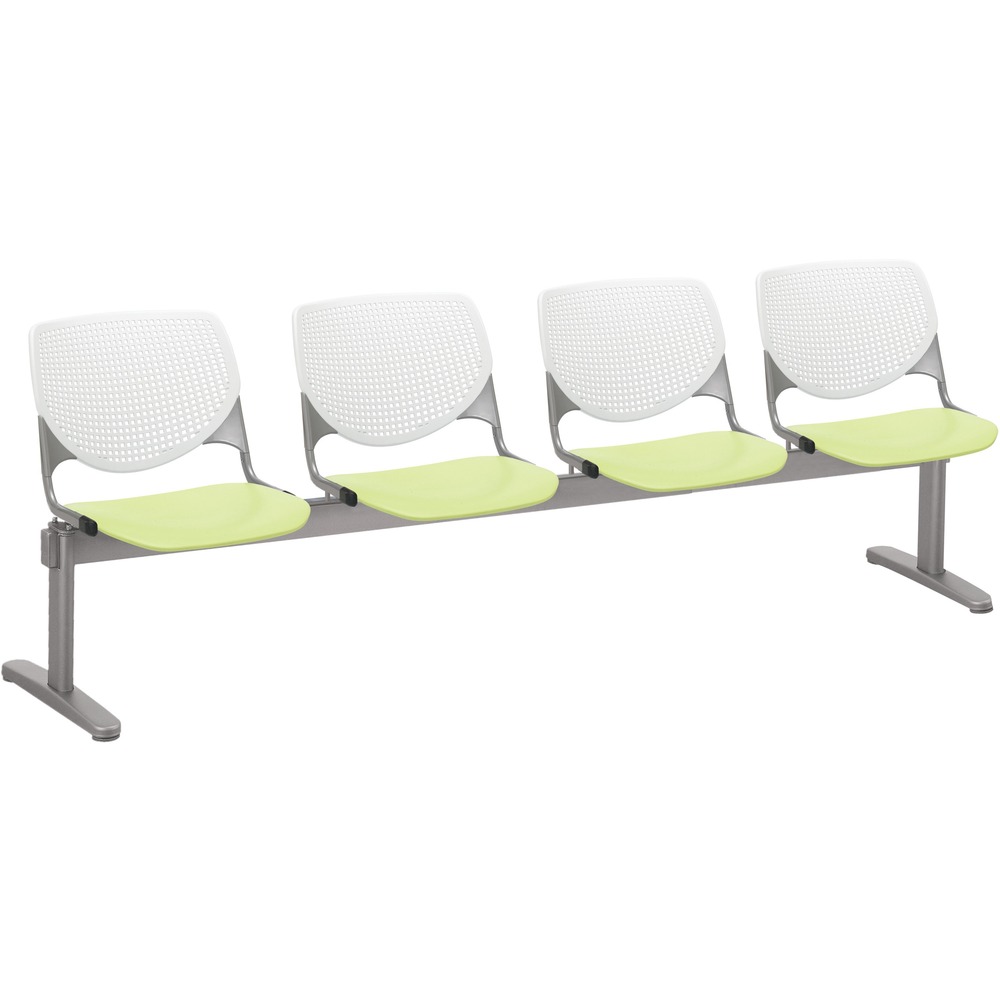 KFI2300BEAM4814 - Kool Beam Chair combines enhanced circulation and airflow with an attractive design for the ultimate seating combination. Polypropylene material creates sturdy durability. Radius conforms to your back for maximum comfort. Aluminum alloy sides increase back support. Silver, powder-coated, steel frame with T-shaped legs provides optimal support and longevity. Beam design features four seats. Unique beam-style elevates any space with an interesting, eye-drawing look.