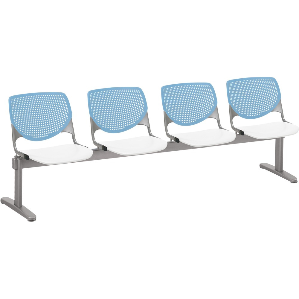 KFI2300BEAM4358 - Kool Beam Chair combines enhanced circulation and airflow with an attractive design for the ultimate seating combination. Polypropylene material creates sturdy durability. Radius conforms to your back for maximum comfort. Aluminum alloy sides increase back support. Silver, powder-coated, steel frame with T-shaped legs provides optimal support and longevity. Beam design features four seats. Unique beam-style elevates any space with an interesting, eye-drawing look.