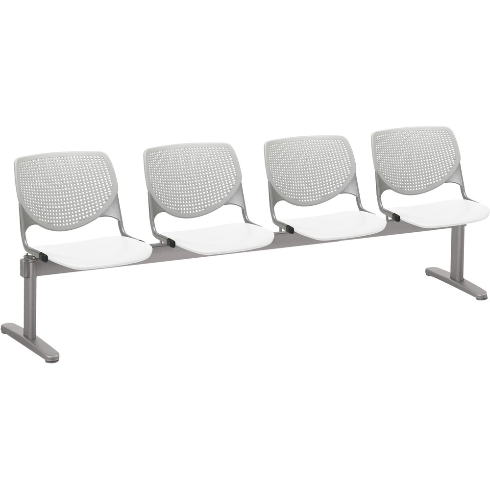 KFI2300BEAM4138 - Kool Beam Chair combines enhanced circulation and airflow with an attractive design for the ultimate seating combination. Polypropylene material creates sturdy durability. Radius conforms to your back for maximum comfort. Aluminum alloy sides increase back support. Silver, powder-coated, steel frame with T-shaped legs provides optimal support and longevity. Beam design features four seats. Unique beam-style elevates any space with an interesting, eye-drawing look.