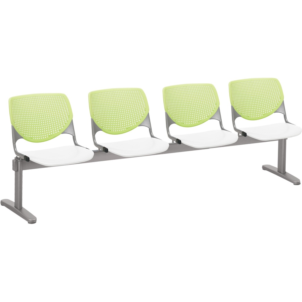 KFI2300BEAM4148 - Kool Beam Chair combines enhanced circulation and airflow with an attractive design for the ultimate seating combination. Polypropylene material creates sturdy durability. Radius conforms to your back for maximum comfort. Aluminum alloy sides increase back support. Silver, powder-coated, steel frame with T-shaped legs provides optimal support and longevity. Beam design features four seats. Unique beam-style elevates any space with an interesting, eye-drawing look.