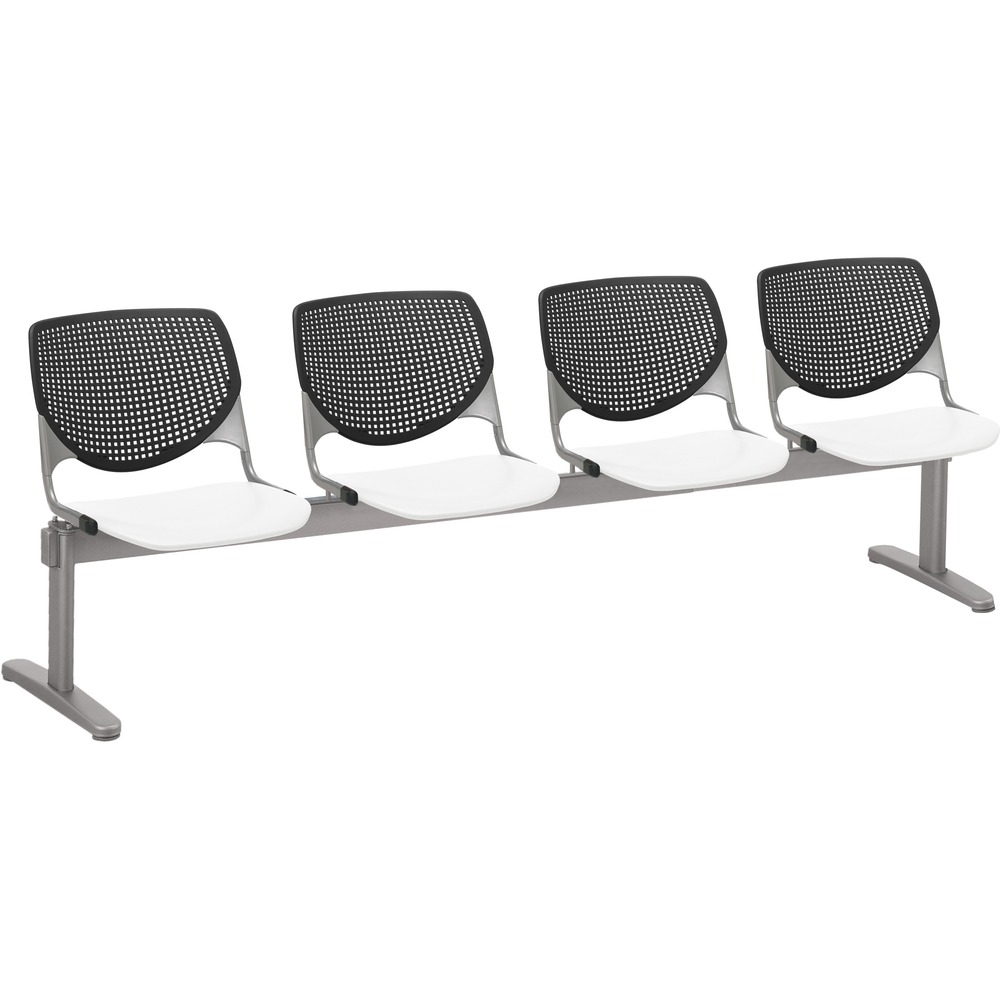 KFI2300BEAM4108 - Kool Beam Chair combines enhanced circulation and airflow with an attractive design for the ultimate seating combination. Polypropylene material creates sturdy durability. Radius conforms to your back for maximum comfort. Aluminum alloy sides increase back support. Silver, powder-coated, steel frame with T-shaped legs provides optimal support and longevity. Beam design features four seats. Unique beam-style elevates any space with an interesting, eye-drawing look.