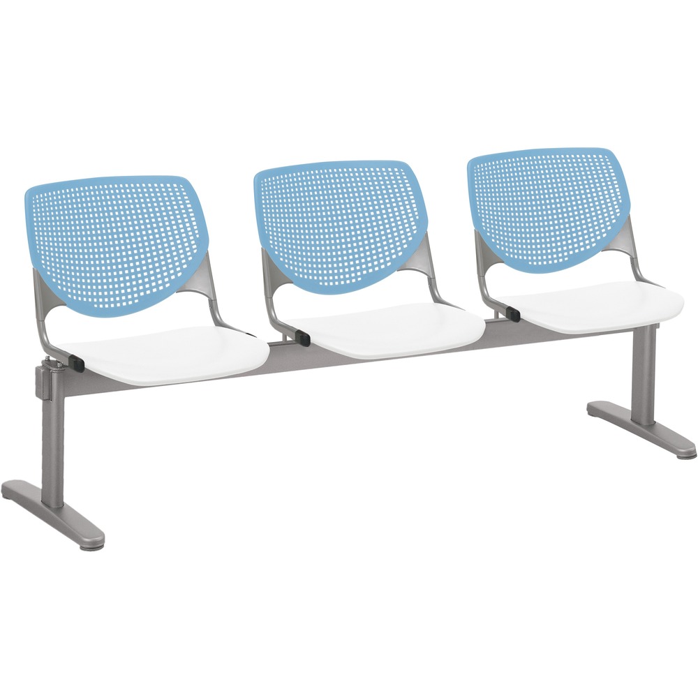 KFI2300BEAM3358 - Kool Beam Chair combines enhanced circulation and airflow with an attractive design for the ultimate seating combination. Polypropylene material creates sturdy durability. Radius conforms to your back for maximum comfort. Aluminum alloy sides increase back support. Silver, powder-coated, steel frame with T-shaped legs provides optimal support and longevity. Beam design features three seats. Unique beam-style elevates any space with an interesting, eye-drawing look.