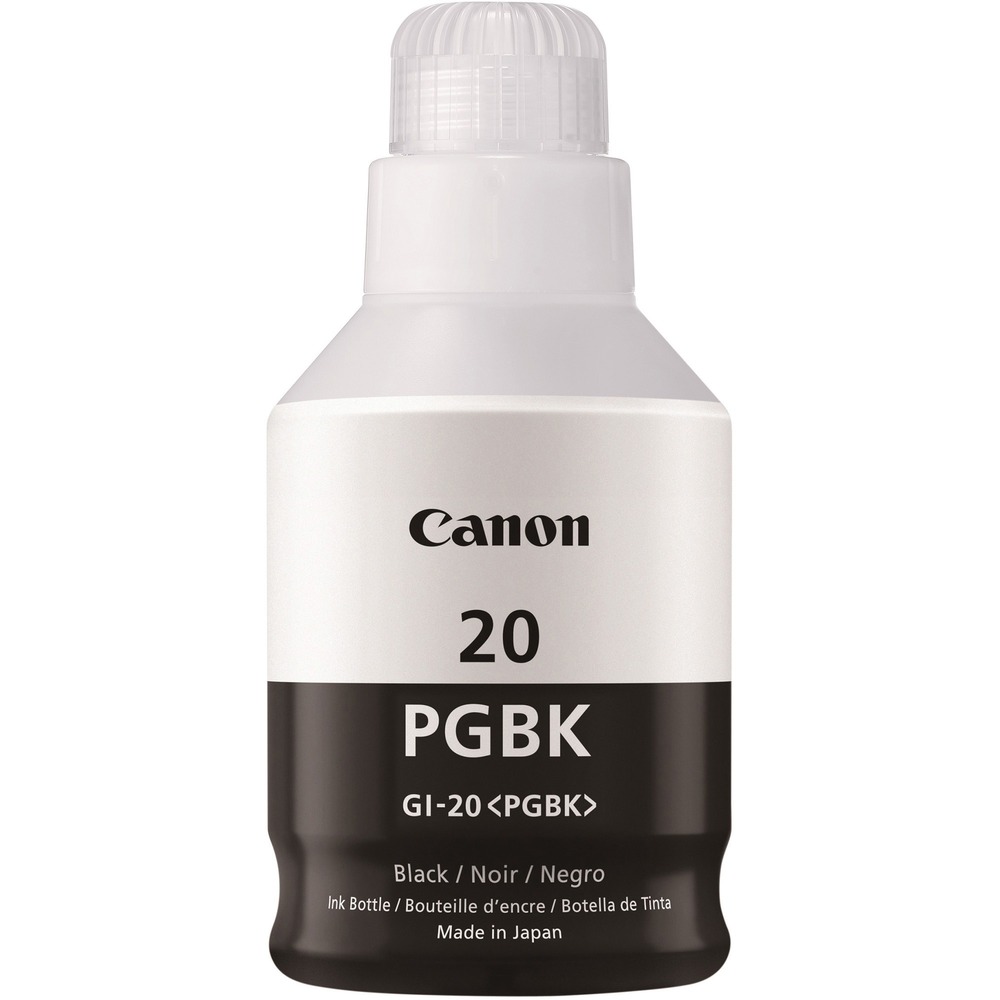 CNMGI20BLACK - Genuine Canon ink offers exceptional quality and remarkable durability. Pigment-based black ink formulation delivers long-lasting and sharp black text in your Canon MegaTank Printer, including Pixma G5020, G6020 and G7020. Specialized nozzle makes it easy to pour into compatible MegaTank printers without spills or messes.