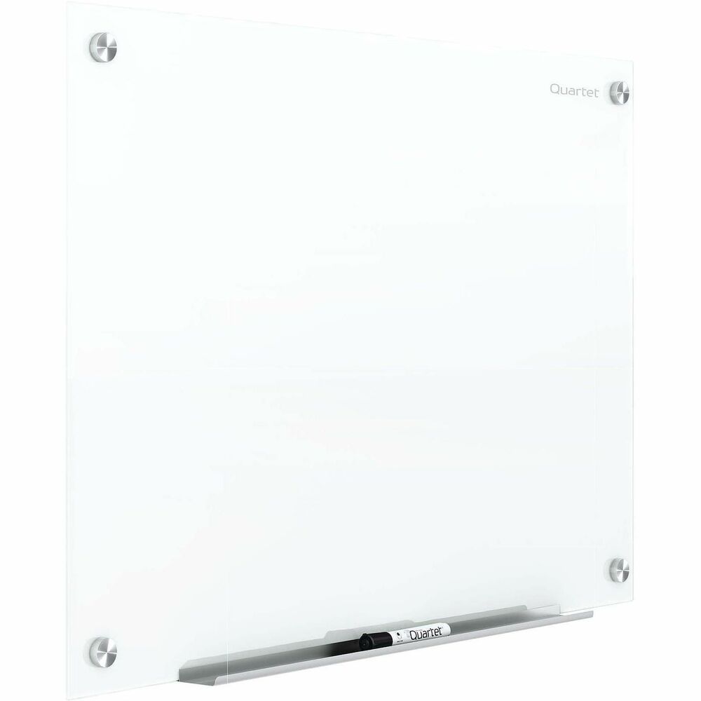 QRTG24836W - Ultra-modern, glass dry-erase board brings clarity and superior style to any office space. The premium, clear glass is high-quality and provides a clean surface erase after erase. Plus, the nonabsorbent surface erases cleanly after every use to prevent ghosting and staining. Magnetic surface allows you to easily fasten and display your papers and documents. Accessory tray keeps your writing utensils and other supplies within easy reach. Frameless design offers pleasing aesthetics in every space from a home office to a corporate boardroom. 48" x 36" dry-erase board is perfect for daily meetings, brainstorming sessions, customer messaging and more. More from the Manufacturer