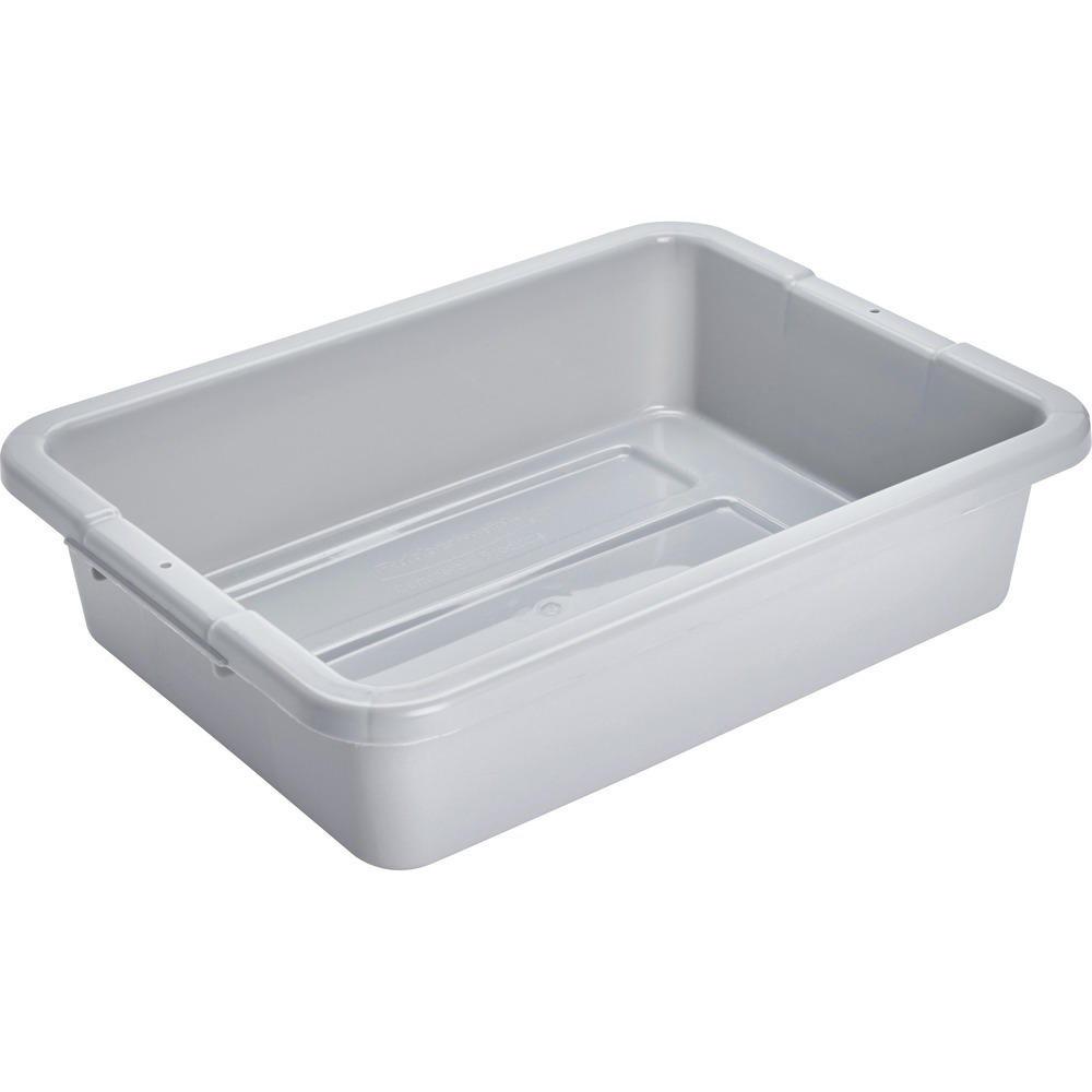 RCP3349GRA - Bus/utility box is built to last. It is made of durable, commercial-grade plastic with reinforced handles, base and ribs for added strength. Rounded corners allow easy cleaning. The durable, BPA-free bus box is NSF Certified and commercial dishwasher-safe.