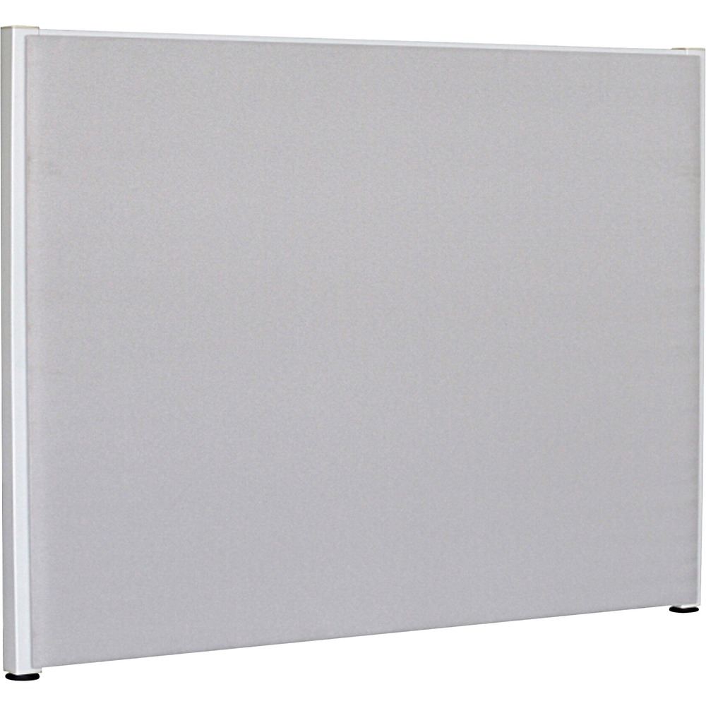 LLR90265 - Fabric panels create just the configuration you need with a lower height of 48" for more collaboration. Semi-tackable gray fabric walls help block sound and provide privacy. Each panel includes adjustable glides for better leveling. Sturdy frame is made of durable, powder-coated steel. Versatile connectors to secure panels and panel shelf to add overhead storage are sold separately.