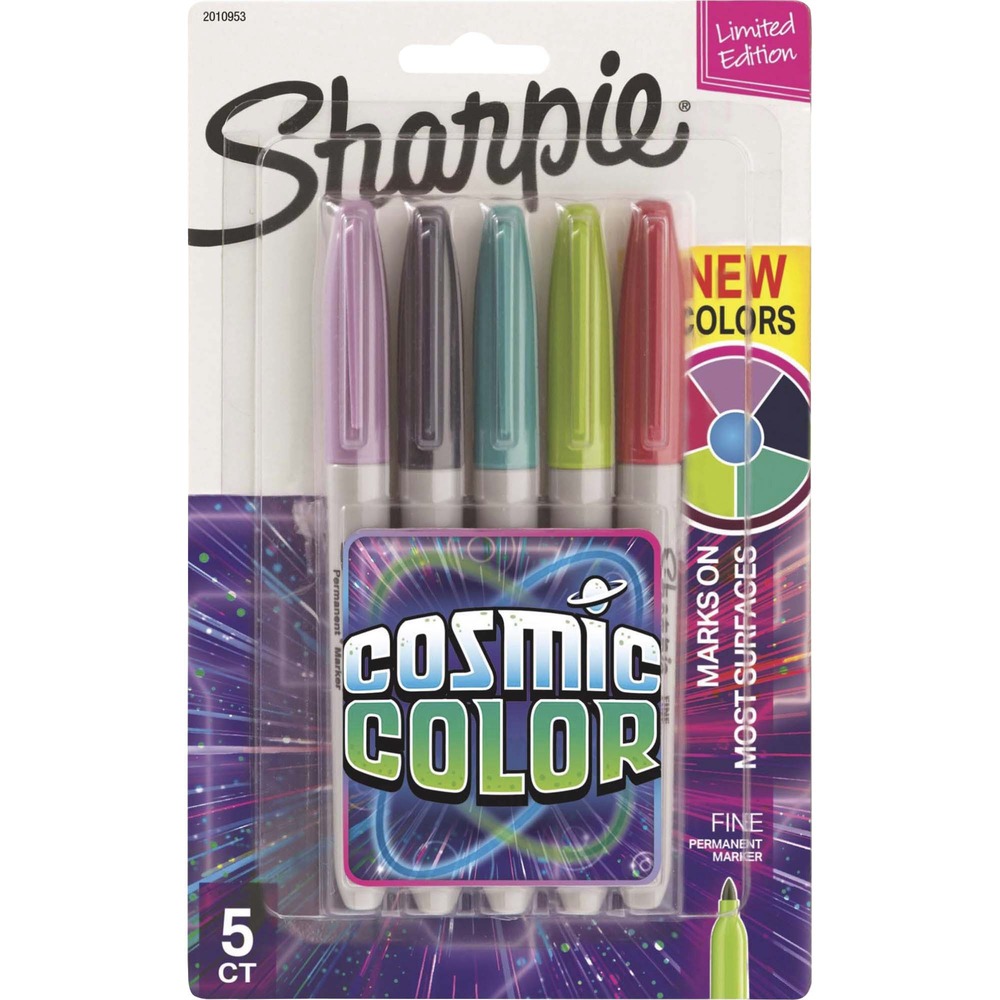 SAN2010953 - Galactically bright and permanent to the core, these permanent markers in supercharged colors inspire you to transform ordinary surfaces into passionately creative statements. Vivid ink formula is made to write practically everywhere. Plus, the quick-drying design dries quickly and resists both water and fading. These colored permanent markers make creations that endure. Fine point creates outstanding marks to ignite your courageous self-expression. Permanent markers are perfect for paper, plastic, wood, leather and more.