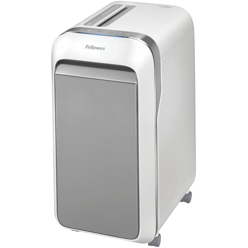 FEL5015501 - Micro-cut shredder features a 100 percent Jam Proof system that automatically detects and powers through jams so you don't have to. P-4 security level shreds up to 20 sheets per pass into small micro-cut particles for enhanced protection. SafeSense technology automatically monitors and immediately stops shredding when hands or pets are too close. Work for up to 20 minutes so your shred jobs can be completed in one sitting. SilentShred offers ultra-quiet performance to minimize noise in shared work spaces. The 8-gallon, pullout waste bin keeps shredded particles contained so your work space remains clean. More from the Manufacturer