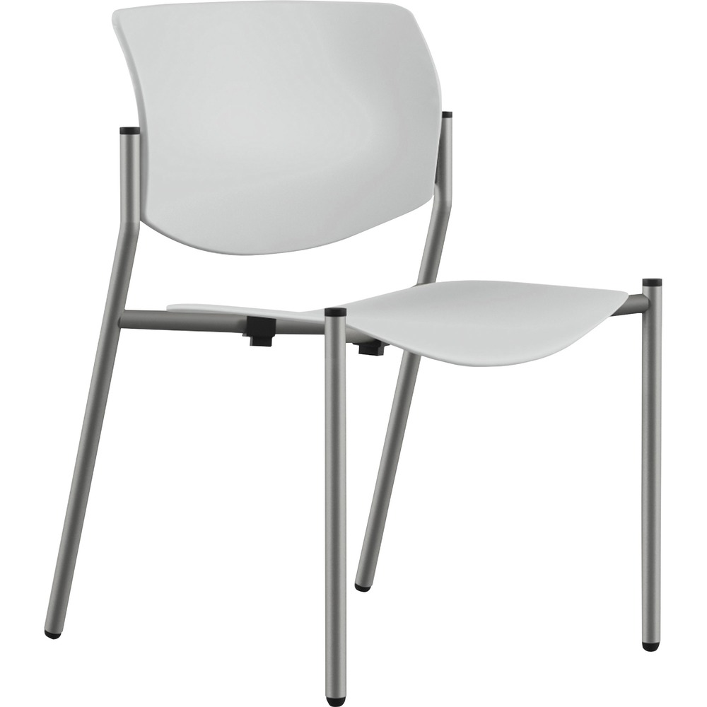 NTF1210A00SFP05 - The versatile Shuttle Stack Chair provides the function, reliability and comfort required for numerous environments, making it the ultimate utility chair. Shuttle was made to work within your space. Lightweight and stackable, it is perfect for collaborative and multipurpose settings that require frequent changeovers. This four-leg chair stacks four high on floors and 10 high on a dolly (not included) for convenient storage. Wall Saver rear two legs help protect surrounding surfaces. Back and seat are made of plastic in White Whisper for easy maintenance and cleaning. Seat measures 19-1/2" wide x 17" deep x 17" high. Back size is 20" wide x 16" high. Silver frame features a durable powder-coat finish and nonmarring floor glides that are self-leveling for a stable seat. Chair does not have arms for a more open design. Weight capacity is 300 lb.