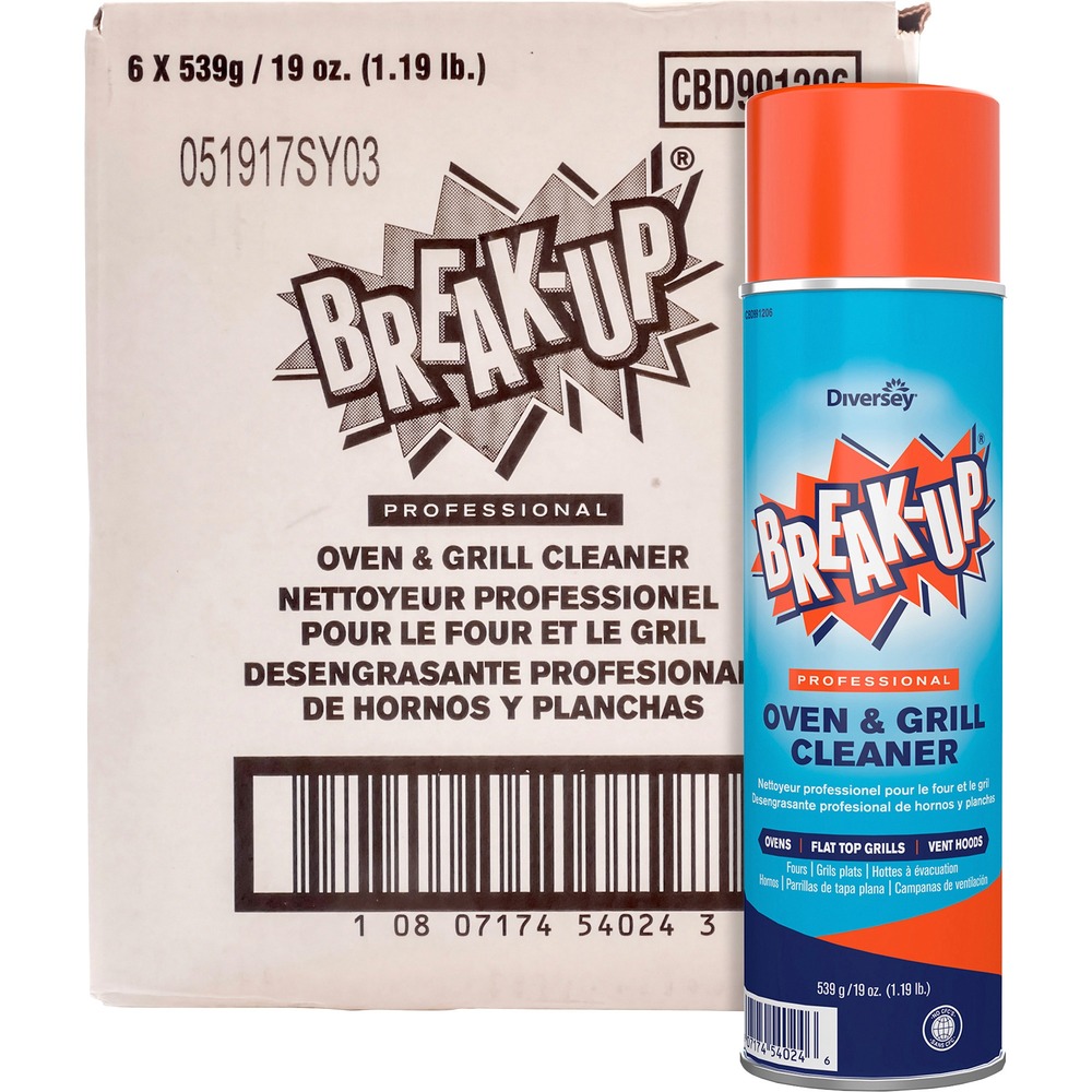 DVOCBD991206CT - Oven/grill cleaner features an institutional formula with heavy-duty cleaning power that clings to surfaces for fast and easy cleaning of institutional, industrial and commercial surfaces. Advanced design breaks down tough, baked-on grease and grime on contact to minimize scrubbing and scouring. Extra cleaning power cleans away even the toughest carbonized soils. Spray can conveniently sprays from any angle to penetrate tough-to-reach areas. Self-scouring action works immediately on warm or cold ovens. Versatile design can also be used on grills, broilers, ventilating hoods, splash panels, steam tabletops, pots, pans, fryers and griddles.