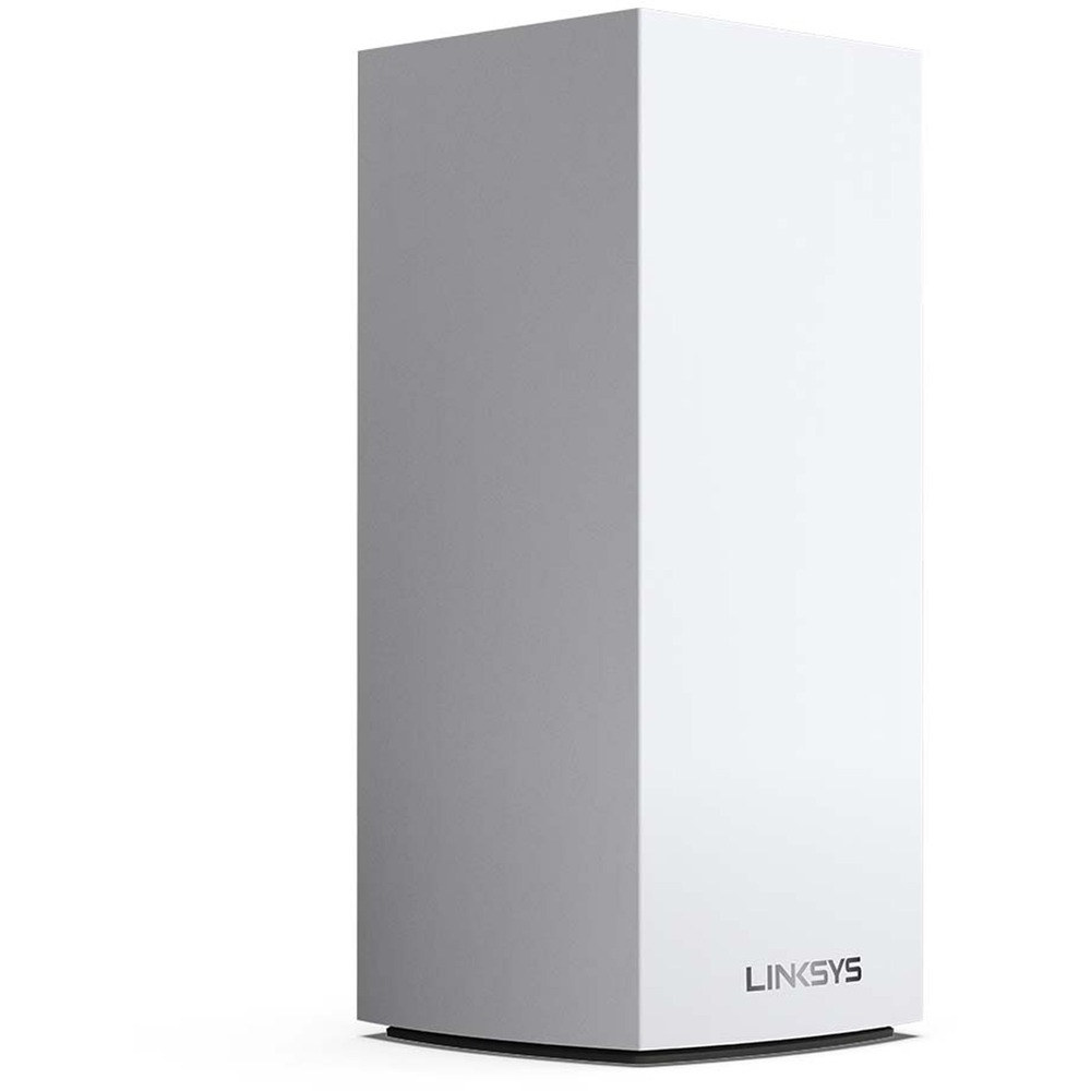 LNKMX5300 - This Wi-Fi router/extender combines Velop's Intelligent Mesh technology with Wi-Fi 6 to deliver true gigabit Wi-Fi speeds up to 5.3 Gbps to every corner of your office, including outdoor areas. Capable of sending and receiving multiple streams of data simultaneously, Wi-Fi 6 has four times the capacity of Wi-Fi 5 technology. This system can handle as many as 50 devices so laptops, TVs, smart-home systems and more can all operate simultaneously with ease. BSS technology minimizes congestion by eliminating interference from nearby wireless networks to deliver a strong, clear wireless signal to your home. This router/extender is part of Velop's modular system, which means increasing your coverage is as simple as adding another node (sold separately). With the Linksys app, setting up your system is fast and easy so you can enjoy the next evolution of Wi-Fi in a matter of minutes.