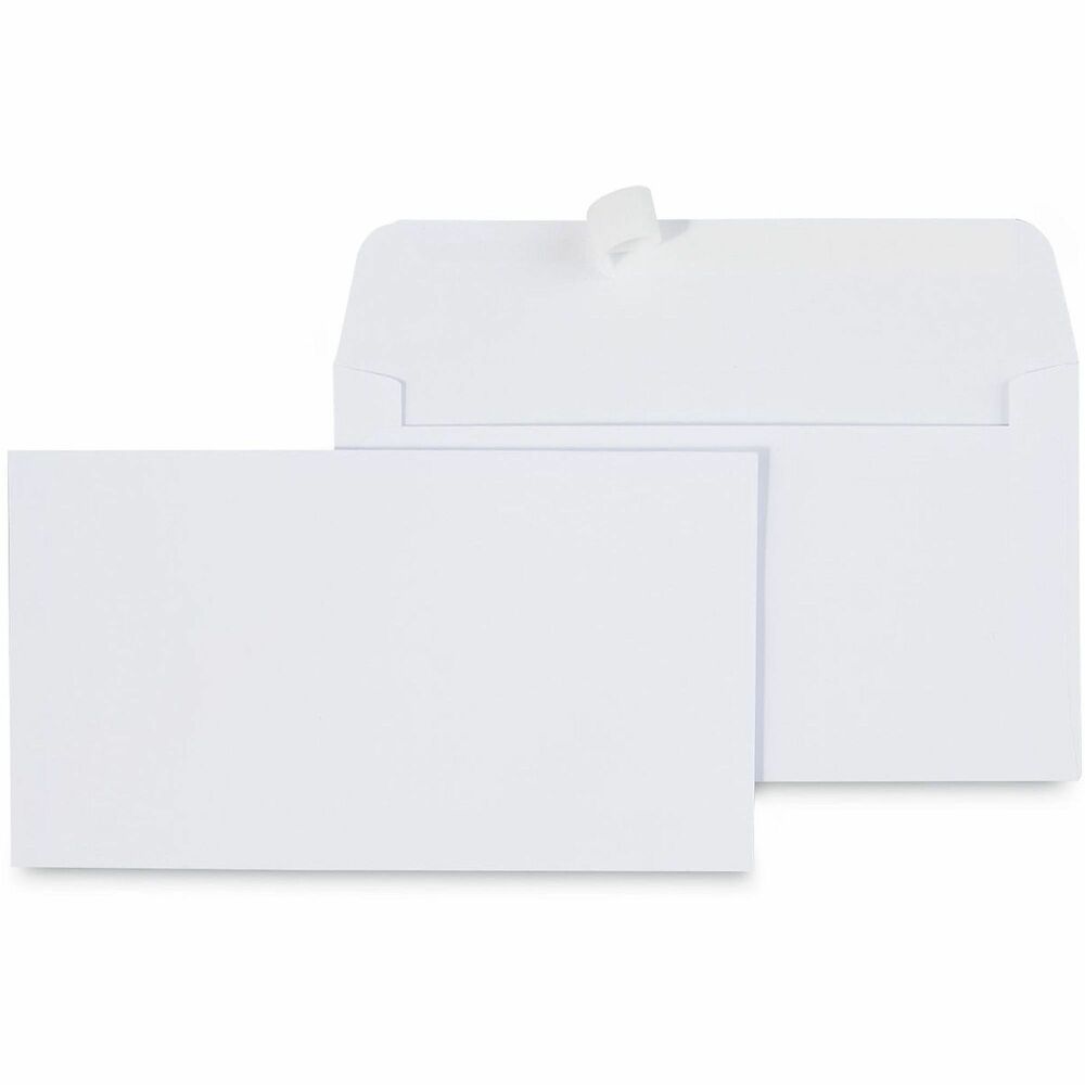 UNV36000 - These peel and seal flap envelopes eliminate the need for moistening. Sturdy 24-lb bond paper provides crispness and durability. Simply peel back the strip and fold the flap to close. Peel seal strip feature makes large mailings easier. Ideal for efficient reply mail, invoices and everyday correspondence.
