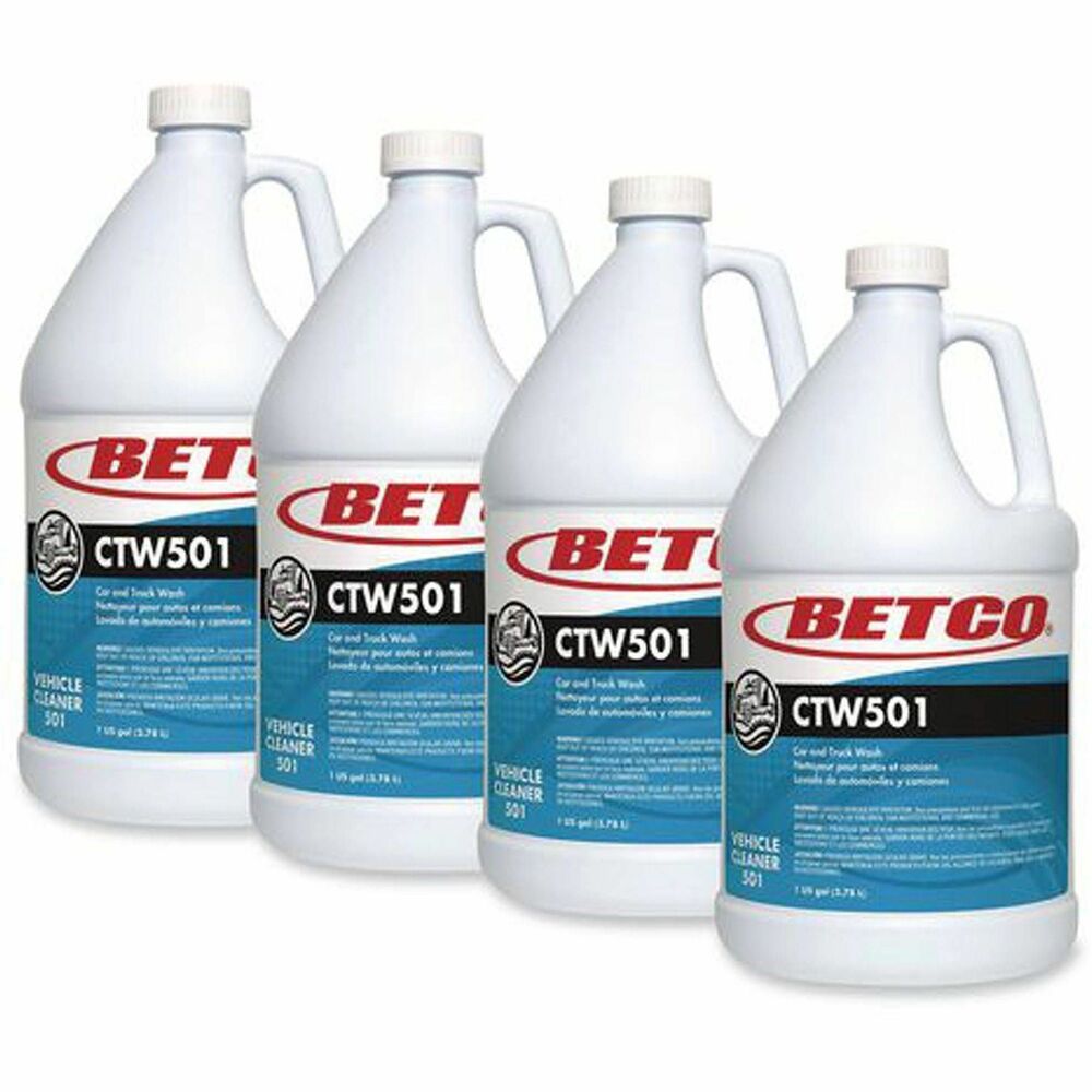 BET5010400 - This economical liquid concentrate is a synergistic blend of special synthetic detergents, emulsifiers and wetting agents. Car and Truck Wash will quickly loosen and float away dirt, dust, grime, insects and road film with its high-sudsing detergents. It contains no film-forming soaps and will not dull, waterspot or streak painted surfaces, windows or chrome.