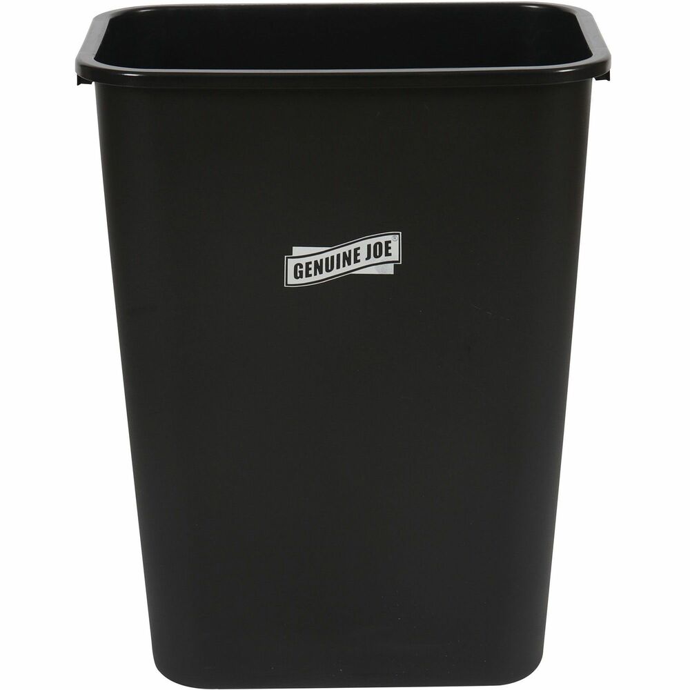 GJO00061 - Wastebasket features a high-quality, polyethylene construction for enhanced strength and durability. Rolled rim allows easy pickup and delivery to your disposal area. Sturdy construction will not dent, chip or rust for long-lasting use. 41-quart wastebasket provides ample space to hold waste to prevent frequent disposal of contents.