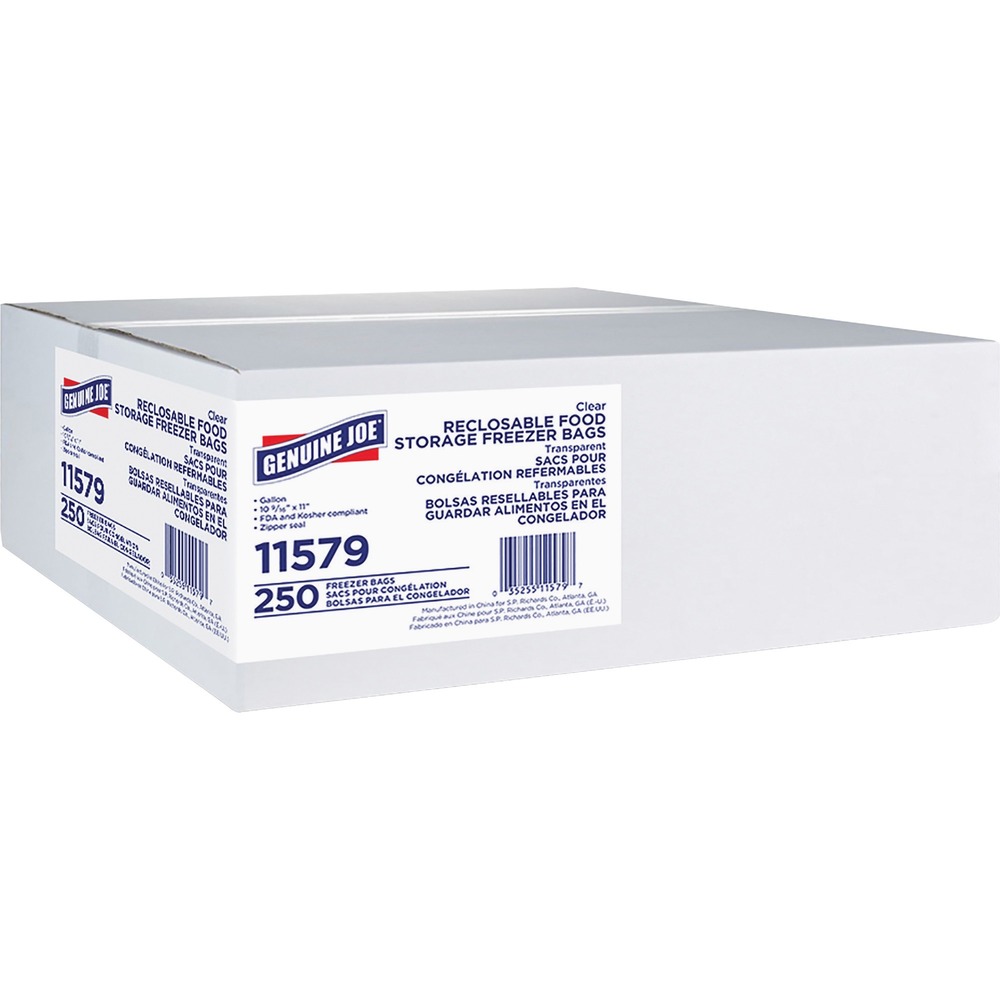 GJO11579CT - Freezer storage bags feature a strong, tight-sealing closure that prevents freezer burn to keep your foods tasting fresh for longer. Its thick construction allows you to safely thaw foods in the bag without worrying about leaky messes. Convenient, self-dispensing carton provides one-at-a-time access to quickly grab a bag in a hurry with just one hand. Freezer bags are perfect for preserving beef, seafood, poultry, vegetables, fruits and more.