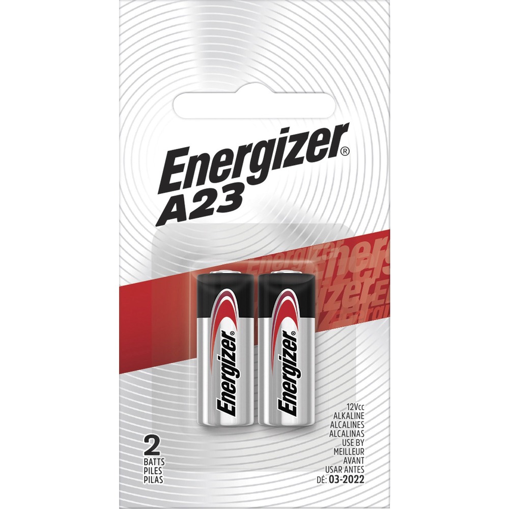 EVEA23BPZ2CT - Alkaline A23 Battery delivers optimal power for keyless entry and garage door openers. 12-volt battery is specially designed for electronic applications that may require high rate pulses. It is mercury-free. Cell size is A23. Miniature battery with a metal jack and flat contact is a replacement for 1181A and A23BP, DL21, DL23, MN-21B, MN21 and V23GA.