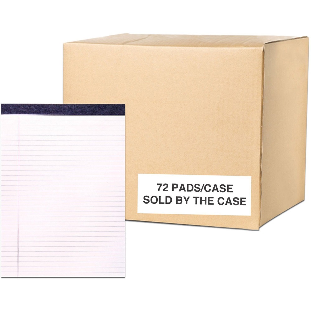 ROA74754CS - Writing pad offers an easy, reliable way for note-taking at your desk or long meetings. Smooth, 15 lb. paper features legal ruling in blue and red double-margin lines. Sheets are microperforated for easy removal. Tear-out size is 8-1/2" x 11". The 34 point chipboard backs add stability. Each 50-sheet pad is stapled and taped along the top so it's easy to use for left-handed and right-handed note-takers.
